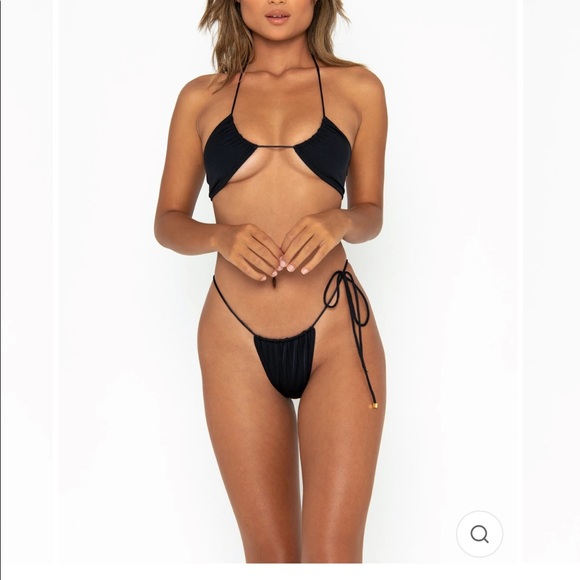 sommer swim Other - Sommer Swim Black String Tie Bikini